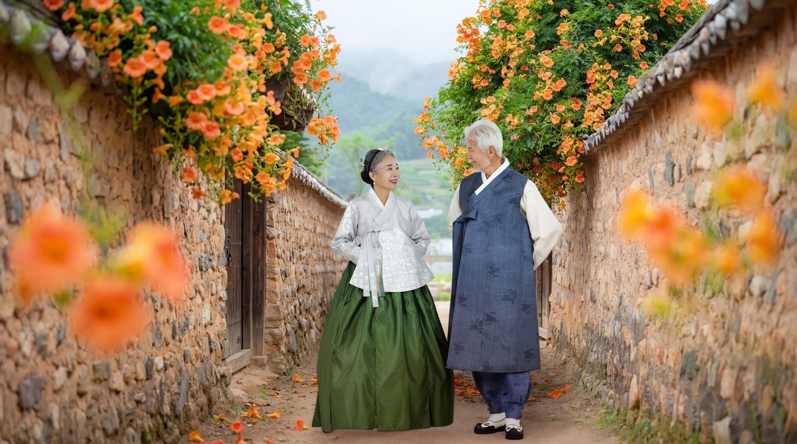촬영 스타일 예시 이미지 — 가을 리마인드웨딩